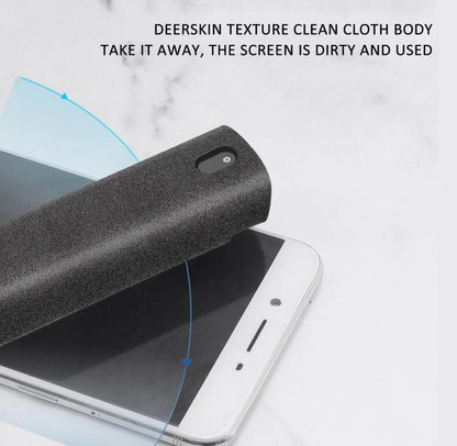 2 in 1 Phone and Computer Screen Cleaner - Streak-Free, Portable & Efficient