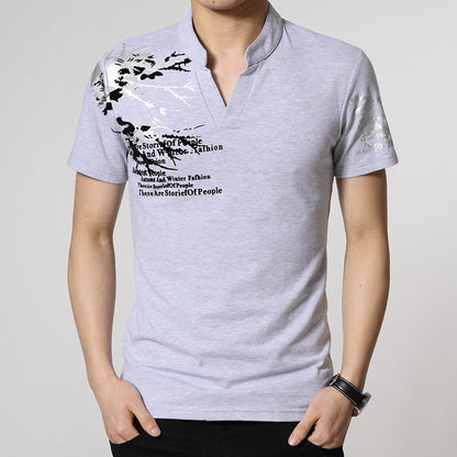 Summer Men's Short-Sleeved T-Shirt Plus Size Men's T-Shirt Bottoming Shirt