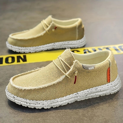 Autumn Men's Slip-on Canvas Breathable Shoes