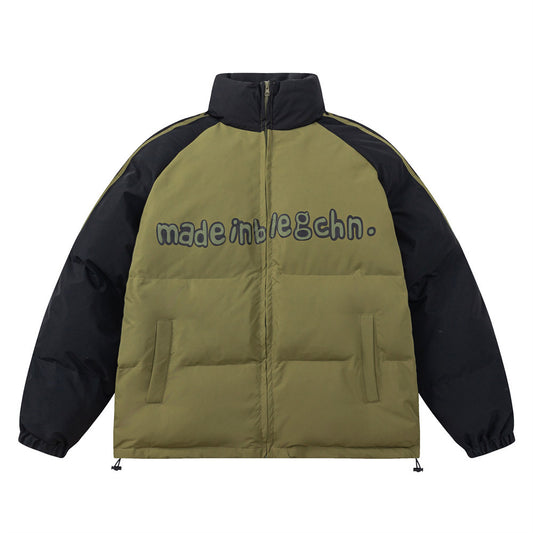 Stand Collar Bread Cotton-padded Jacket For Men