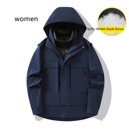 Three-in-one Removable Outdoor Work Clothes Windbreaker Jacket