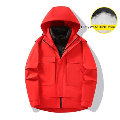 Three-in-one Removable Outdoor Work Clothes Windbreaker Jacket