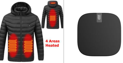 Winter Smart Heating Cotton USB Charging Heating Cotton Men's Jacket