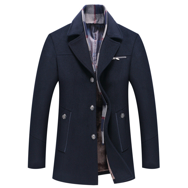 Fashion Personality Men's Woolen Coat