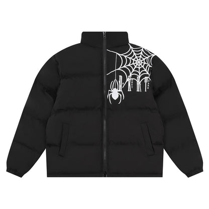 Men's Fashion Loose Embroidered Spider Cotton Jacket