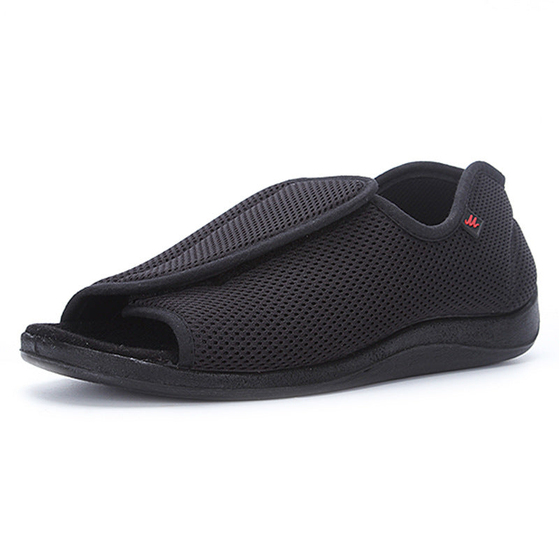 Qivagosha Mesh Breathable Adjustable Velcro Shoes