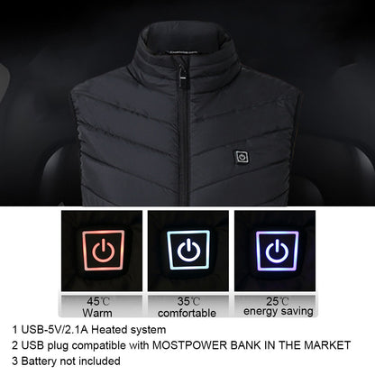 Heated Vest Smart Electric Heating Jacket Men Women Waistcoat Winter