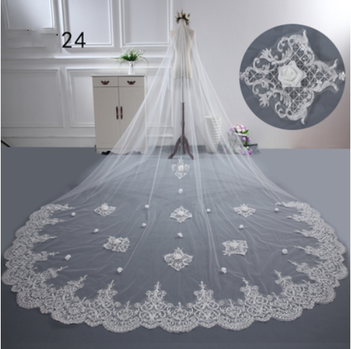 Bridal Wedding Dress Long Tail Luxury Super Fairy Wedding Veil