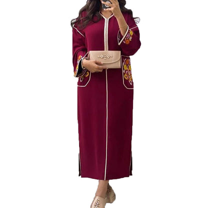 Muslim Dress Dubai Hijab Long Ladies Hooded Fashion Elegant Long Dress