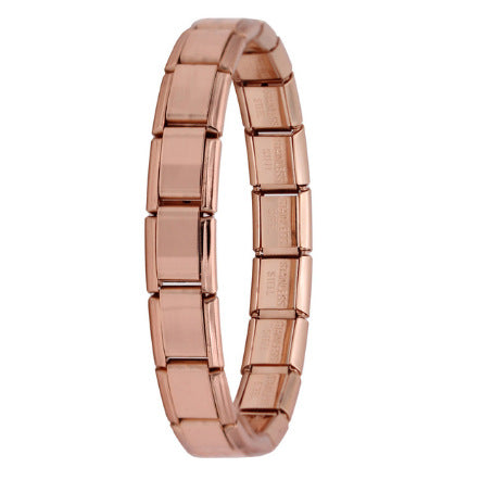 Women's 9mm Italian Elastic Mix Bracelet Fashion Stainless Steel DIY Youth Favorite Accessories