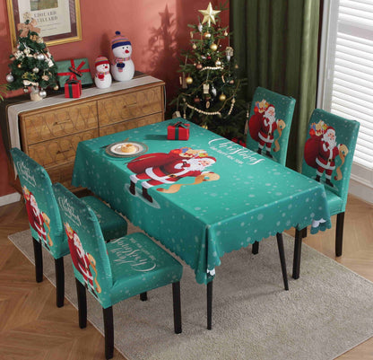 Waterproof And Oil-proof Christmas Tablecloth