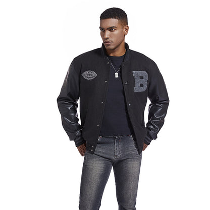 American Baseball Jacket Casual Embroidery Stitching