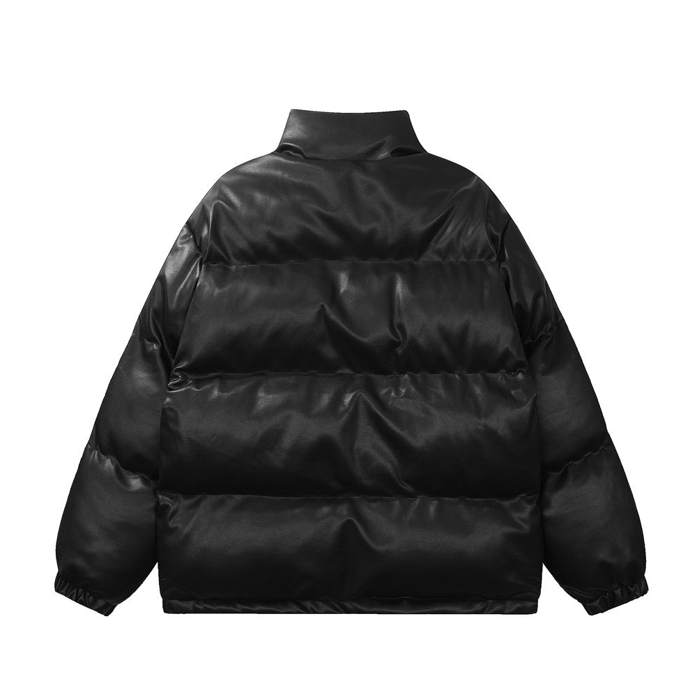 Cold-proof Cotton-padded Clothing Leather Coat For Men