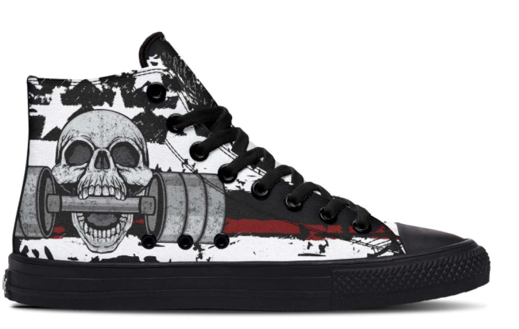 Printed Couple High-top Canvas Shoes