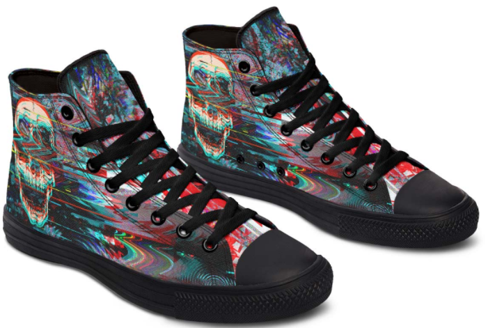 Printed Couple High-top Canvas Shoes