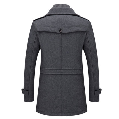 Cold-resistant Plus Cotton Woolen Men's Jacket