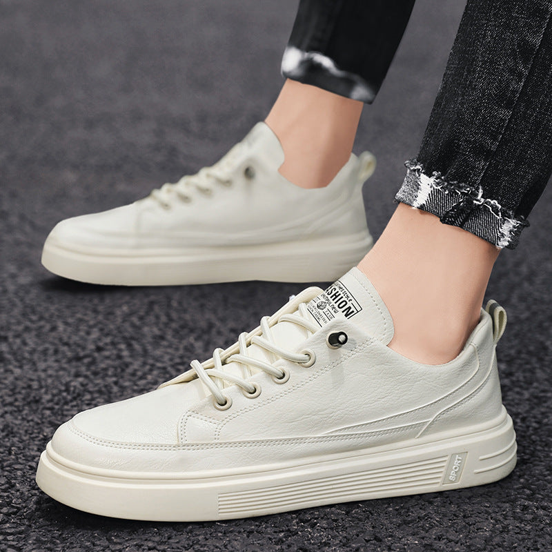 Korean Style Fashionable All-match White Shoes Men's Thin Casual Breathable Canvas Sneakers