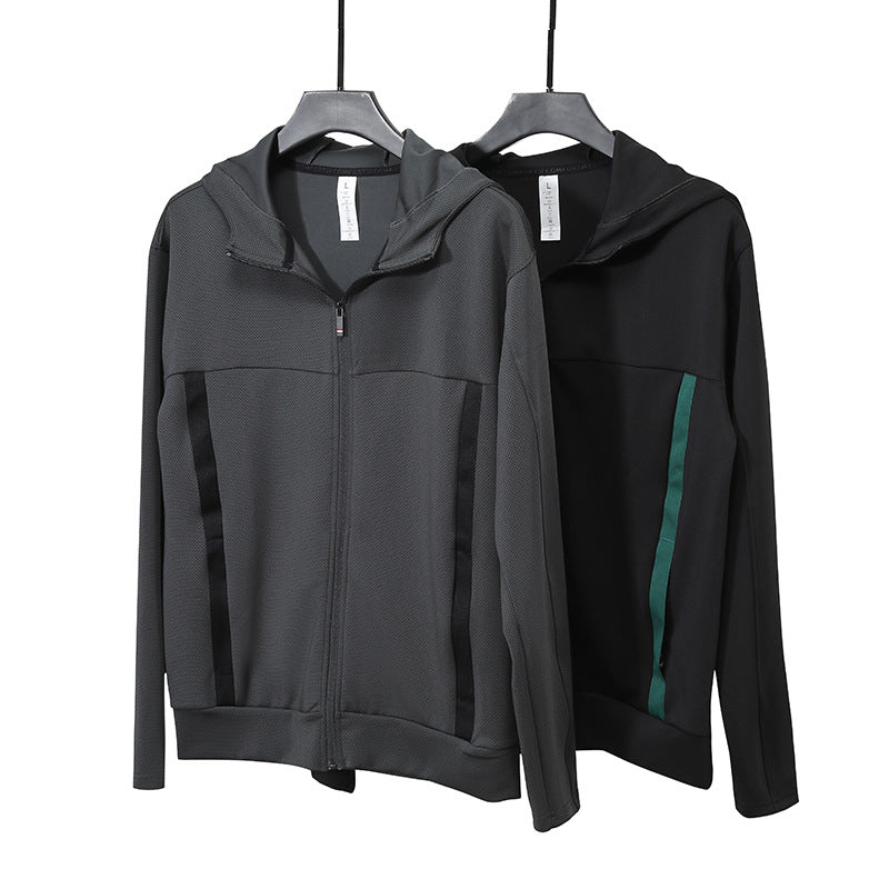 Fashion Zipper Hooded Sportswear Men's Quick-drying Thin Spring And Autumn