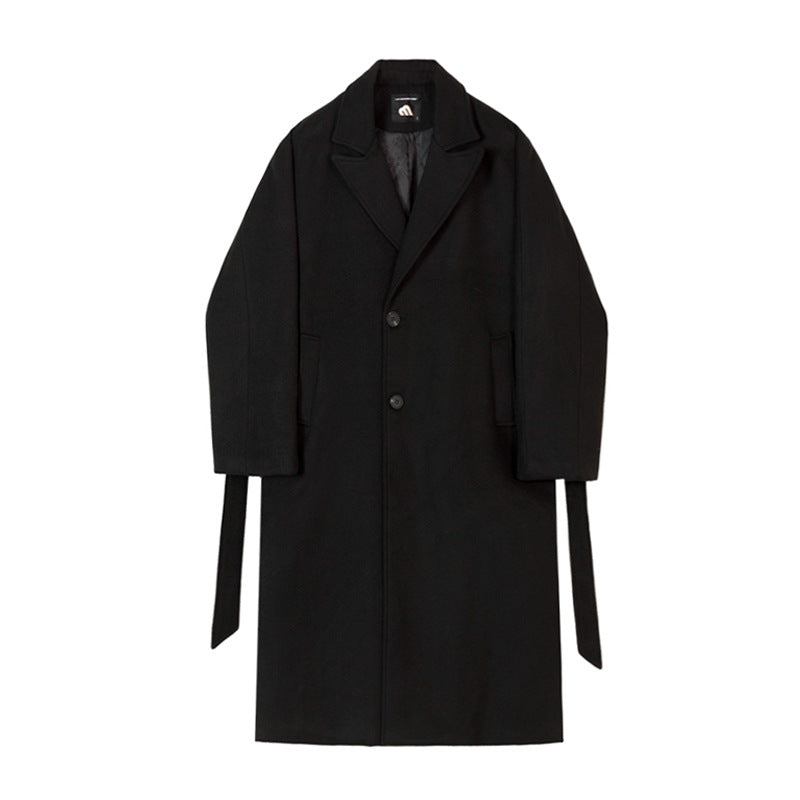 Perth Korean Men's Long Below The Knee Overcoat