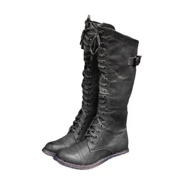 Chunky Heel Casual European And American Fashion High Leg Boot