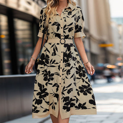 Fashion Personality Summer Female Printing Dress