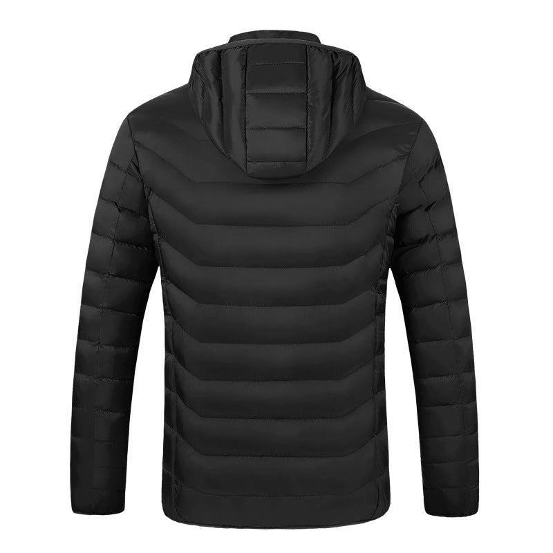 Men's Fashion Casual Heating Hooded Down Coat