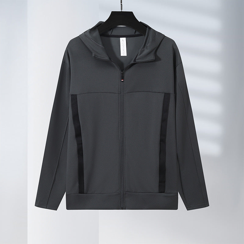 Fashion Zipper Hooded Sportswear Men's Quick-drying Thin Spring And Autumn