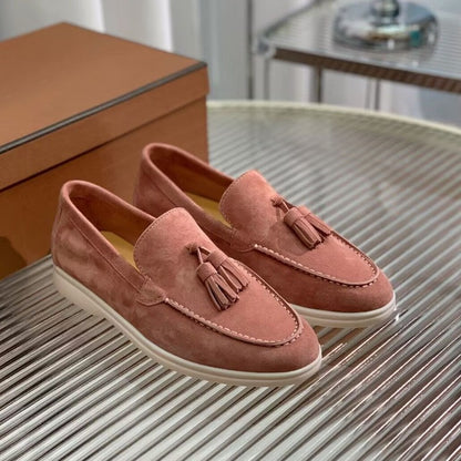 Fashion Suede Tassel Slip-on Loafers