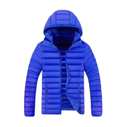 Slim-fit Lightweight Cotton-padded Plus Size Multi-color Down Jacket