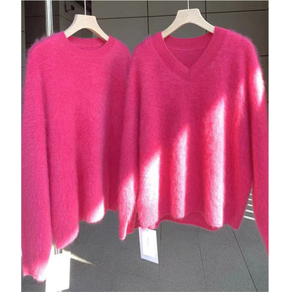 Mink Sweater Female Winter Thickened Autumn Clothes