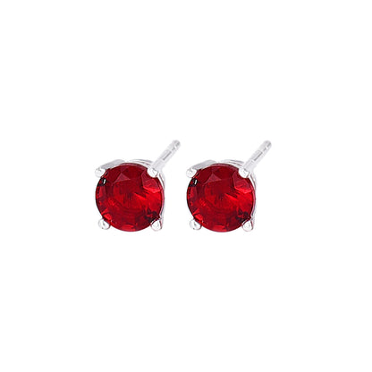 925 Sterling Silver High-grade Niche Zircon Stud Earrings