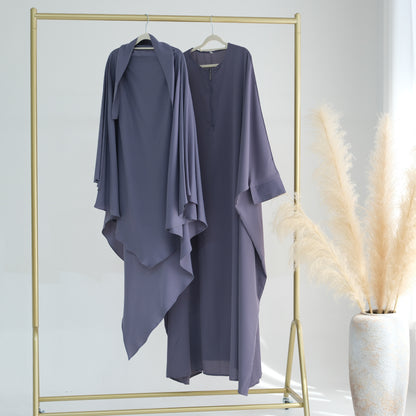 Women's Crew-neck Batwing Sleeve Robe