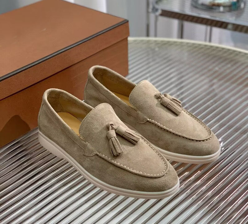 Fashion Suede Tassel Slip-on Loafers