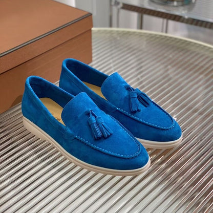 Fashion Suede Tassel Slip-on Loafers