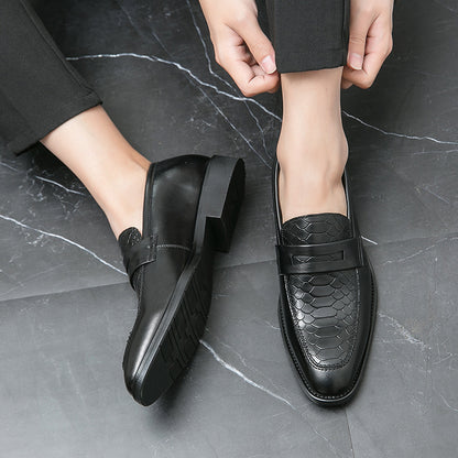 British Style Korean Style Slip-on Casual Leather Shoes