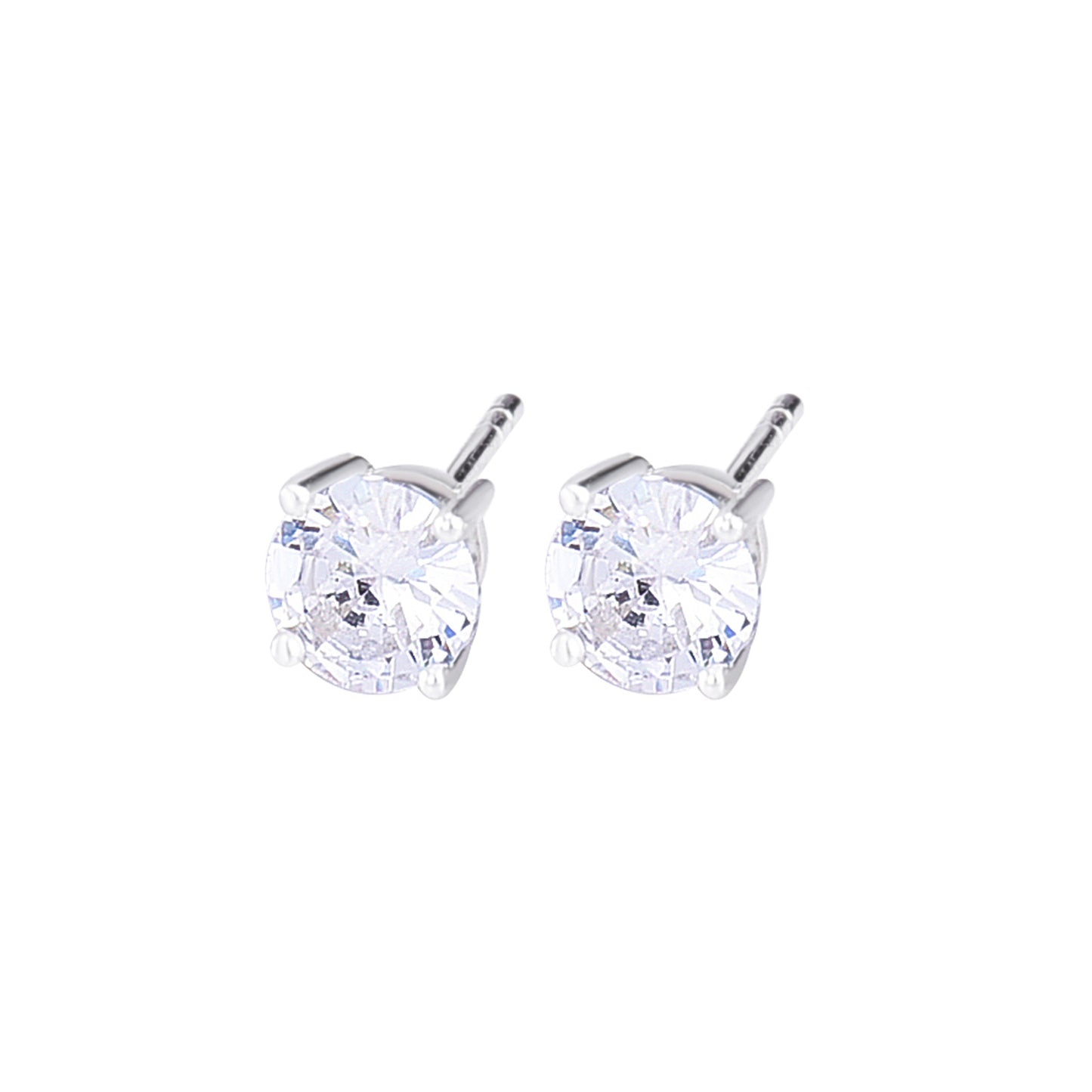 925 Sterling Silver High-grade Niche Zircon Stud Earrings