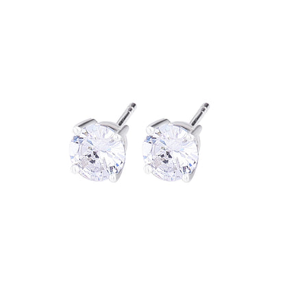 925 Sterling Silver High-grade Niche Zircon Stud Earrings