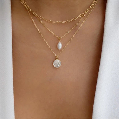 Women's Simple Metal Multi-layer Necklace