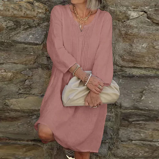 Women's Muslim Button Shirt Dress