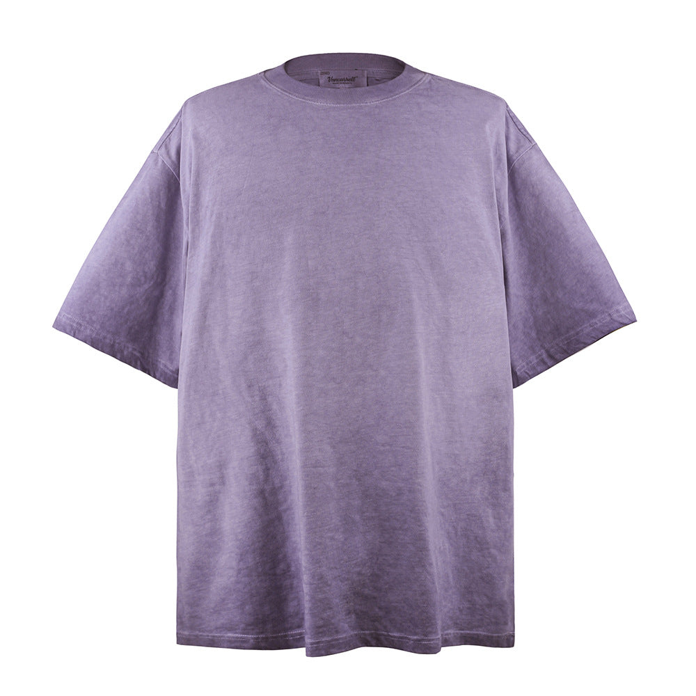 Distressed Dirty Casual Short-sleeved T-shirt For Men