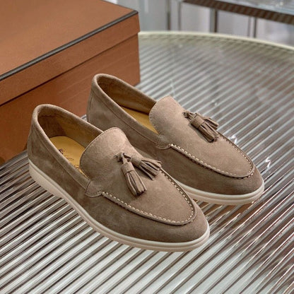 Fashion Suede Tassel Slip-on Loafers