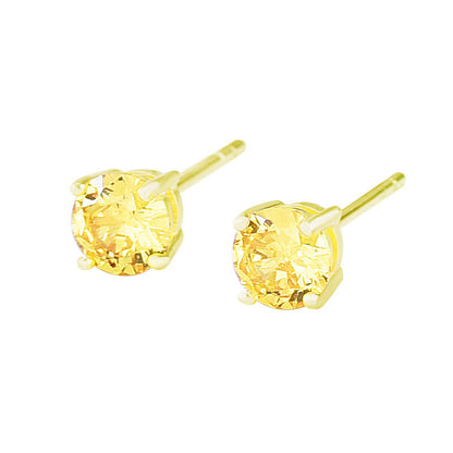 925 Sterling Silver High-grade Niche Zircon Stud Earrings