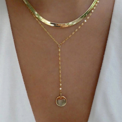 Women's Simple Metal Multi-layer Necklace