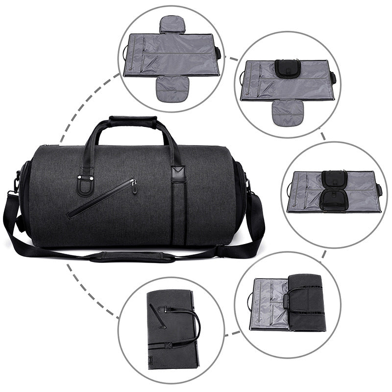 Foldable Men's Large Capacity Suit Travel Bag Portable