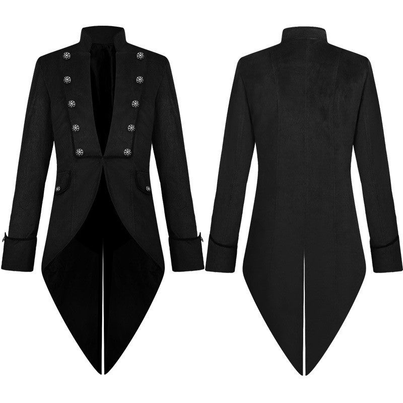 Stand Collar Gold Velvet Vintage Tuxedo Showsuit