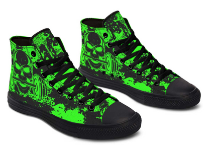 Printed Couple High-top Canvas Shoes