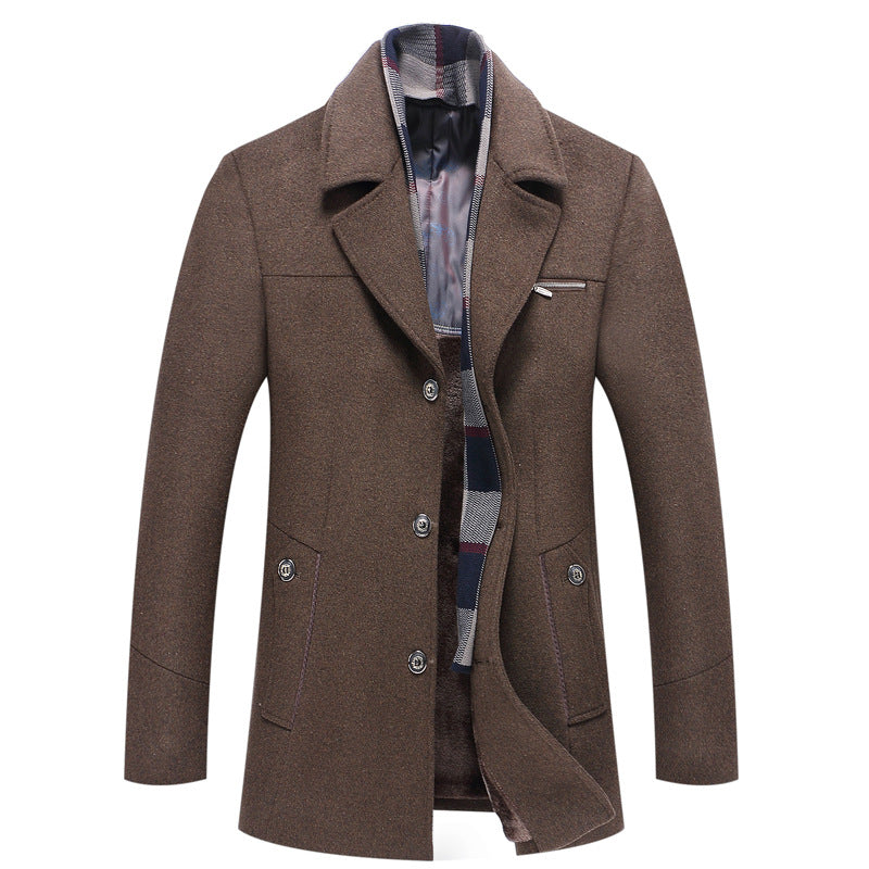 Fashion Personality Men's Woolen Coat