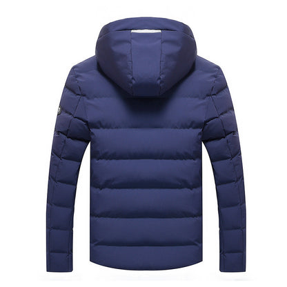 Men's Plus Size Keep Warm Padded Hooded Cotton Coat