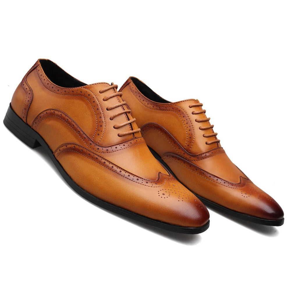 Men's Pu Leather Shoes Men's Plus Size