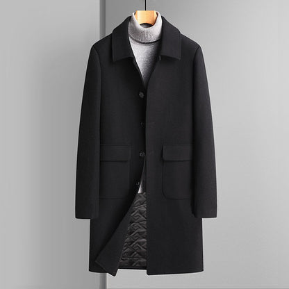 Wool Korean Style Casual Winter Thickened Velvet Woolen Coat